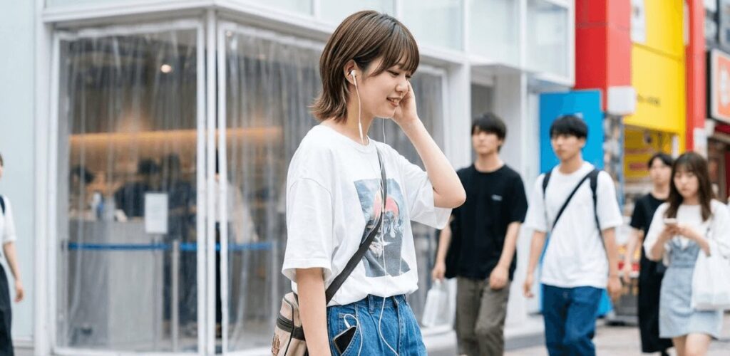 有線イヤホン　ファッション１１